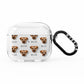 Border Terrier Icon with Name AirPods Clear Case 3rd Gen