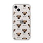 Border Terrier Icon with Name iPhone 14 Plus Clear Tough Case Starlight