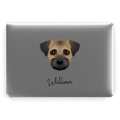 Border Terrier Personalised Apple MacBook Case