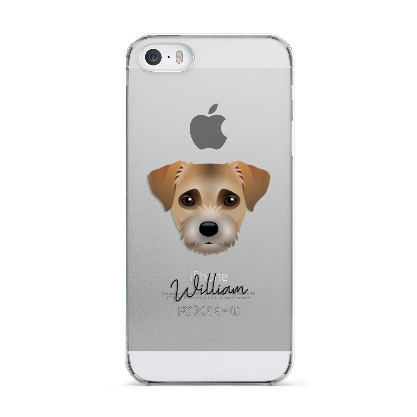 Border Terrier Personalised Apple iPhone 5 Case