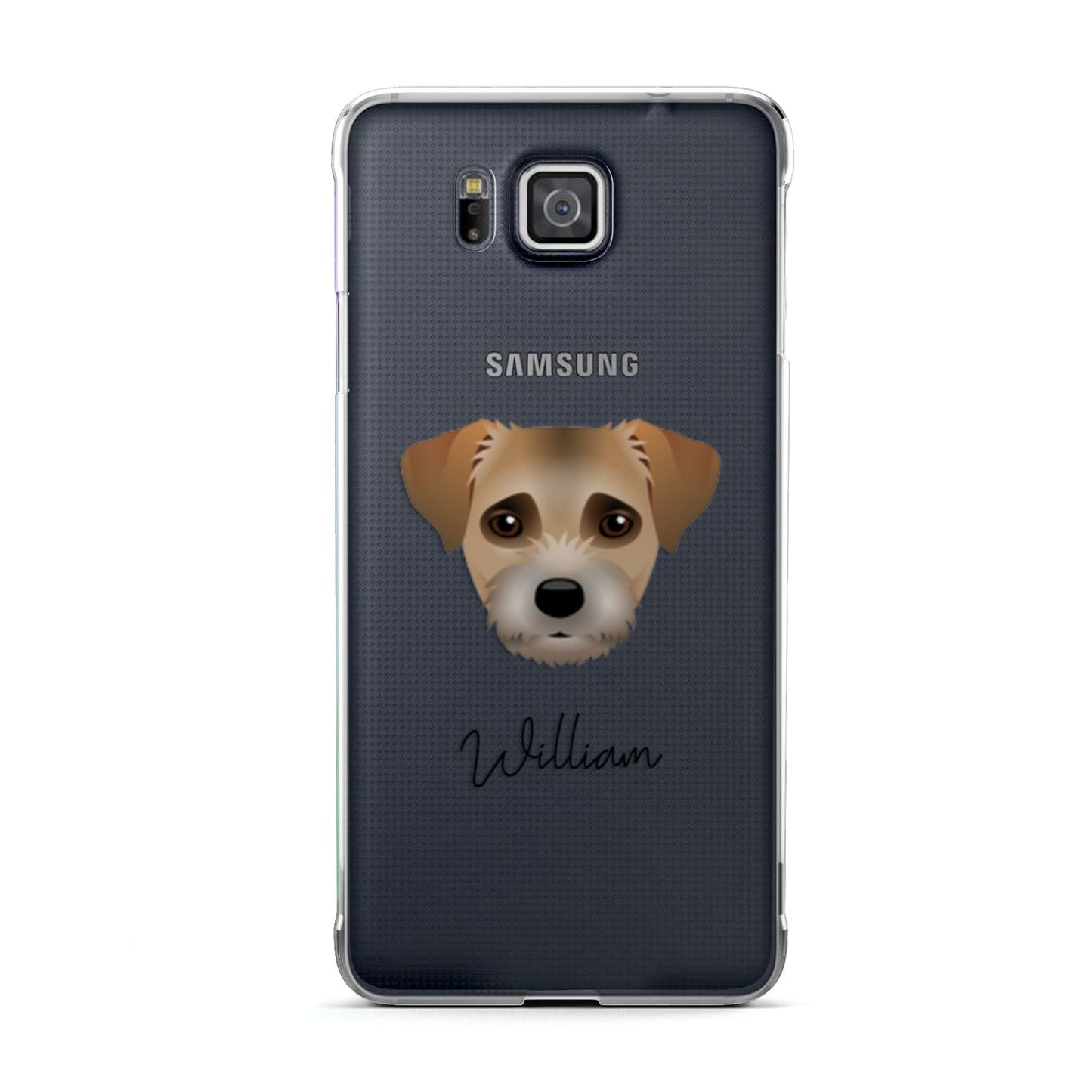Border Terrier Personalised Samsung Galaxy Alpha Case