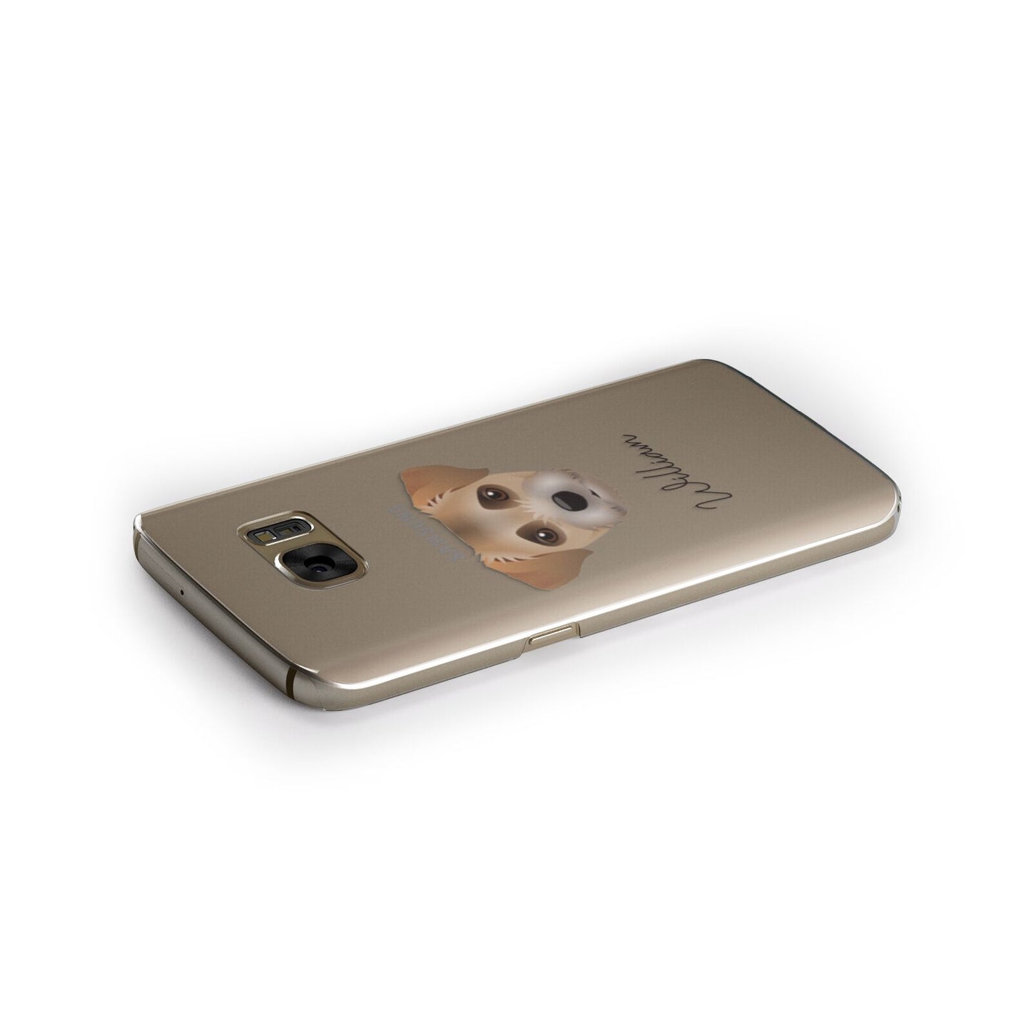 Border Terrier Personalised Samsung Galaxy Case Side Close Up