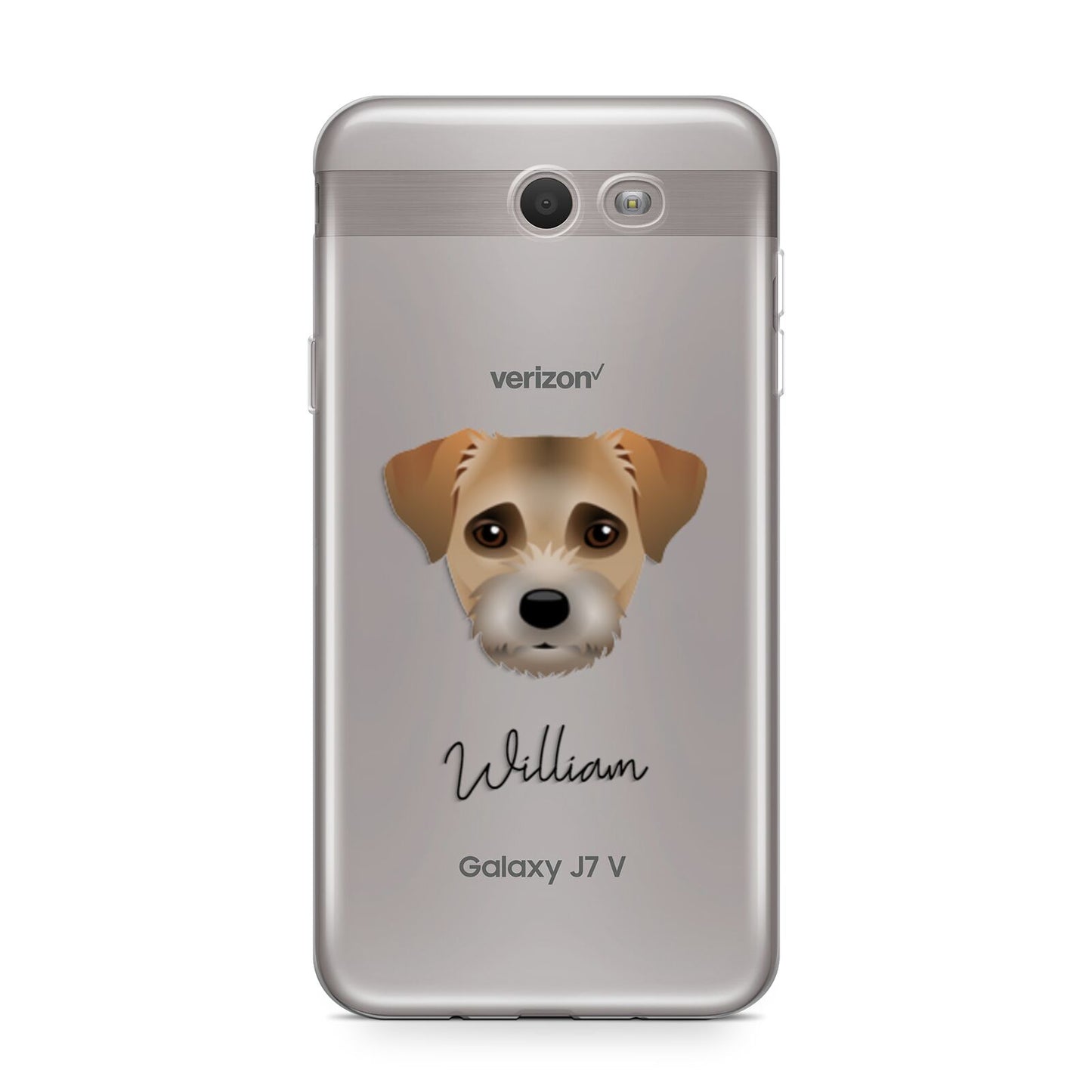 Border Terrier Personalised Samsung Galaxy J7 2017 Case