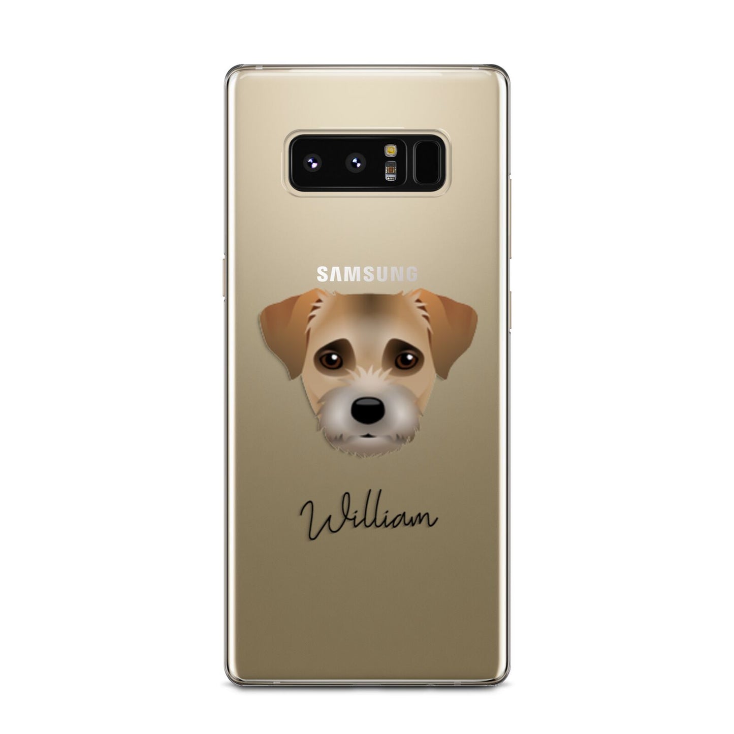 Border Terrier Personalised Samsung Galaxy Note 8 Case