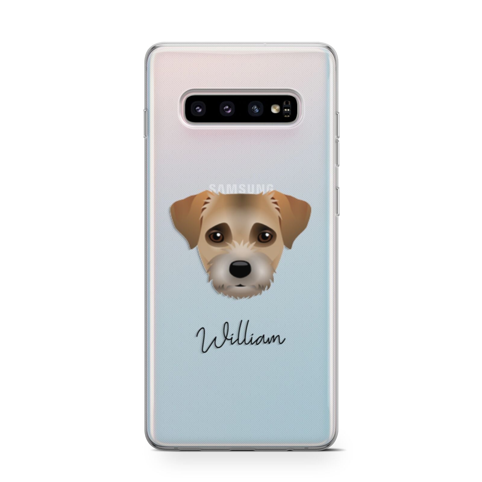 Border Terrier Personalised Samsung Galaxy S10 Case
