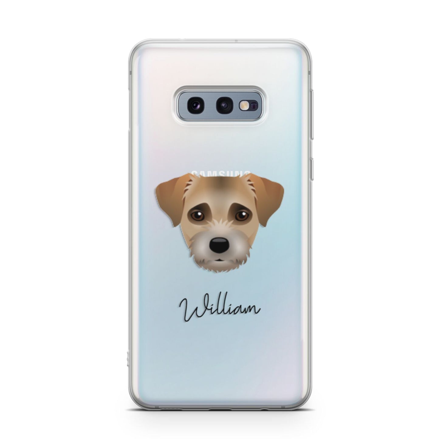 Border Terrier Personalised Samsung Galaxy S10E Case