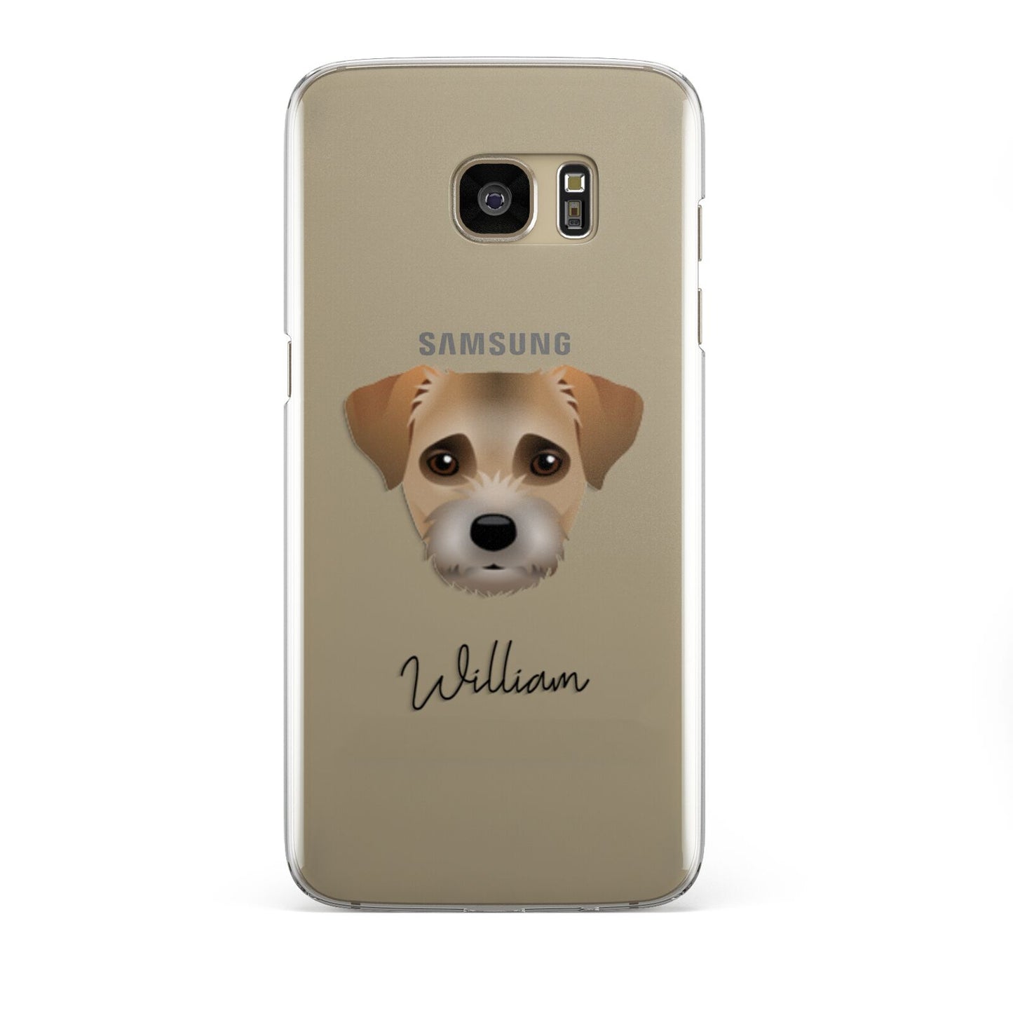 Border Terrier Personalised Samsung Galaxy S7 Edge Case