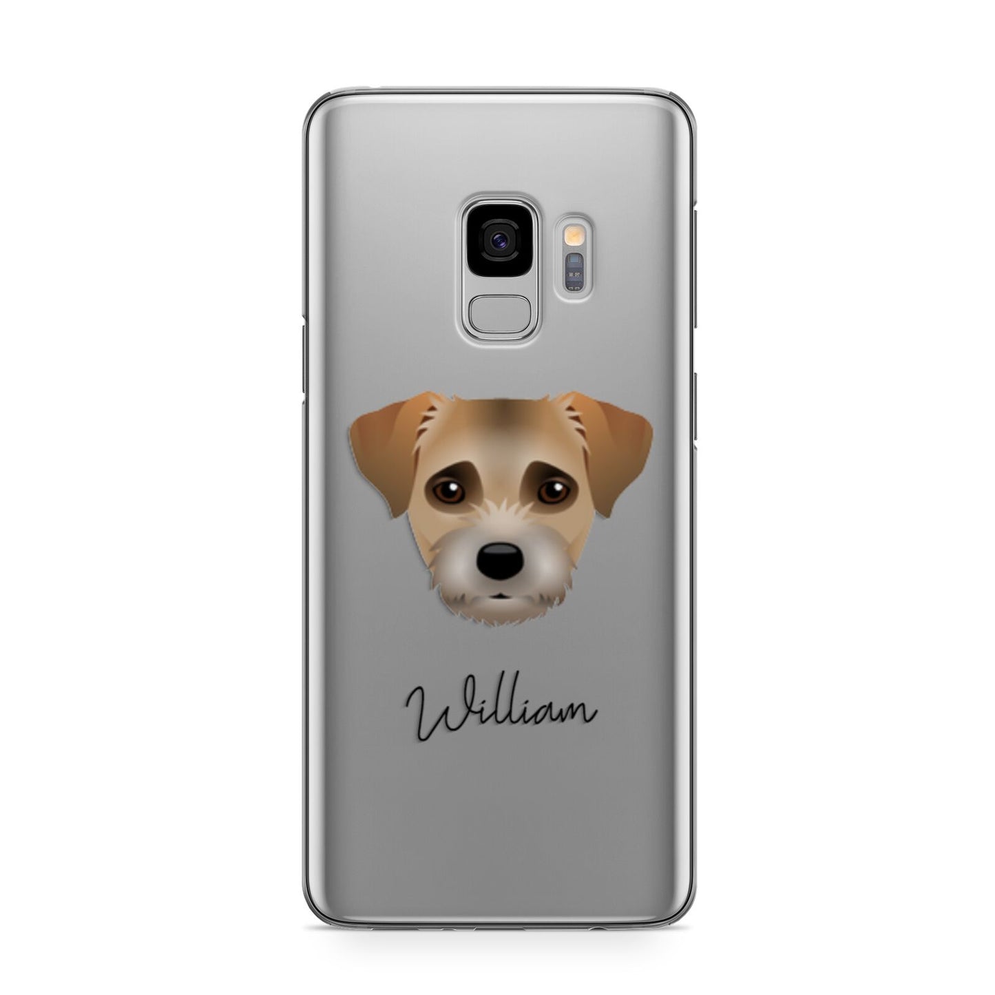 Border Terrier Personalised Samsung Galaxy S9 Case