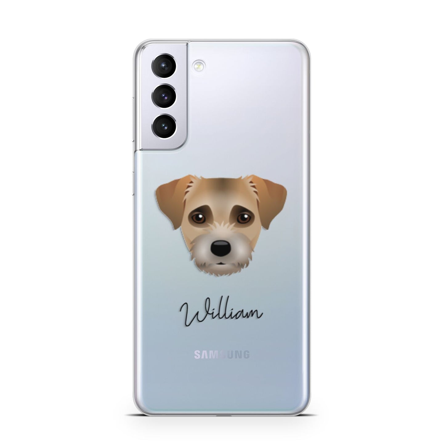 Border Terrier Personalised Samsung S21 Plus Phone Case