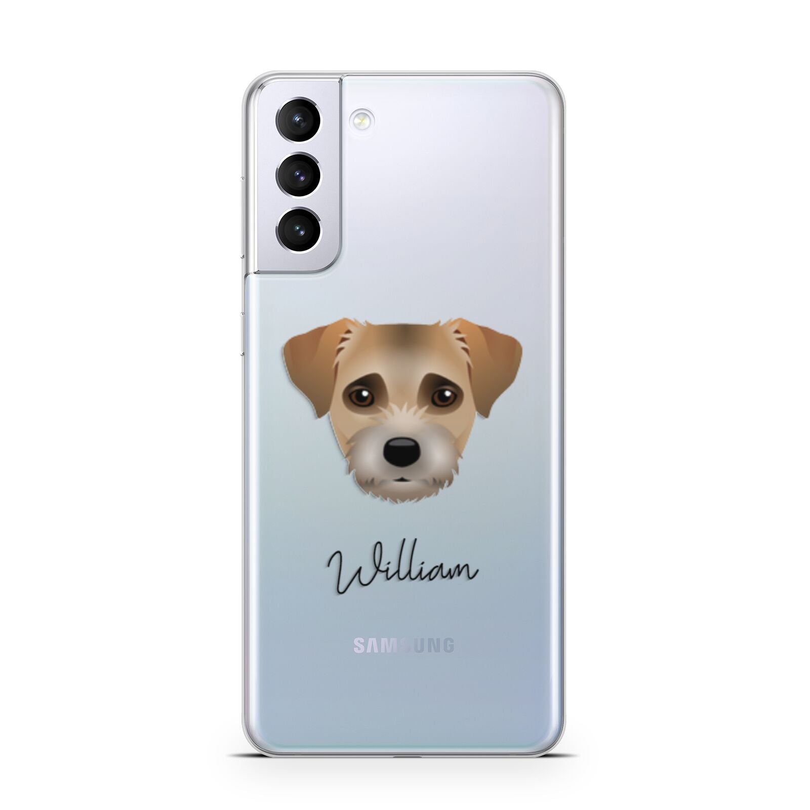 Border Terrier Personalised Samsung S21 Plus Phone Case