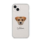 Border Terrier Personalised iPhone 14 Plus Clear Tough Case Starlight