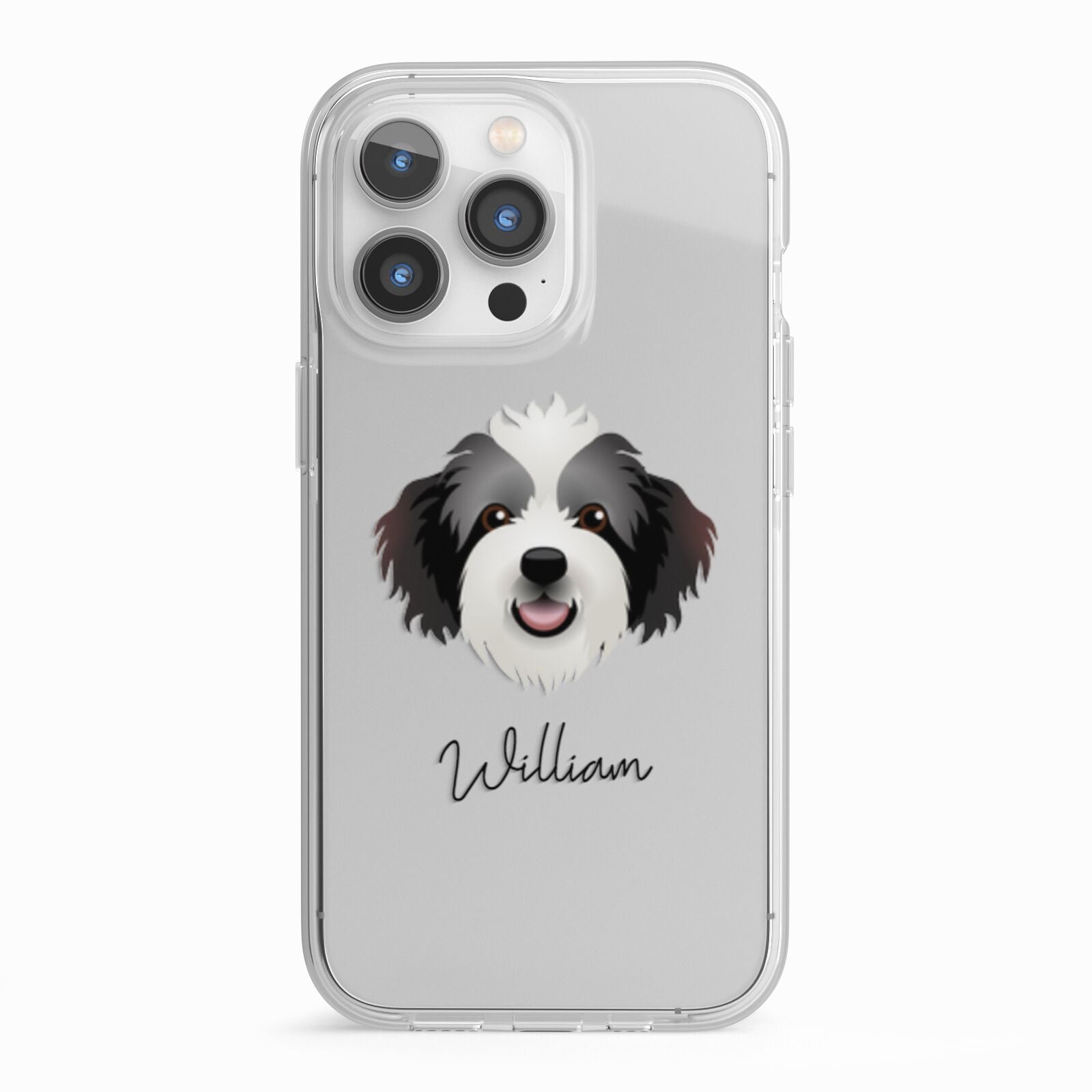 Bordoodle Personalised iPhone 13 Pro TPU Impact Case with White Edges