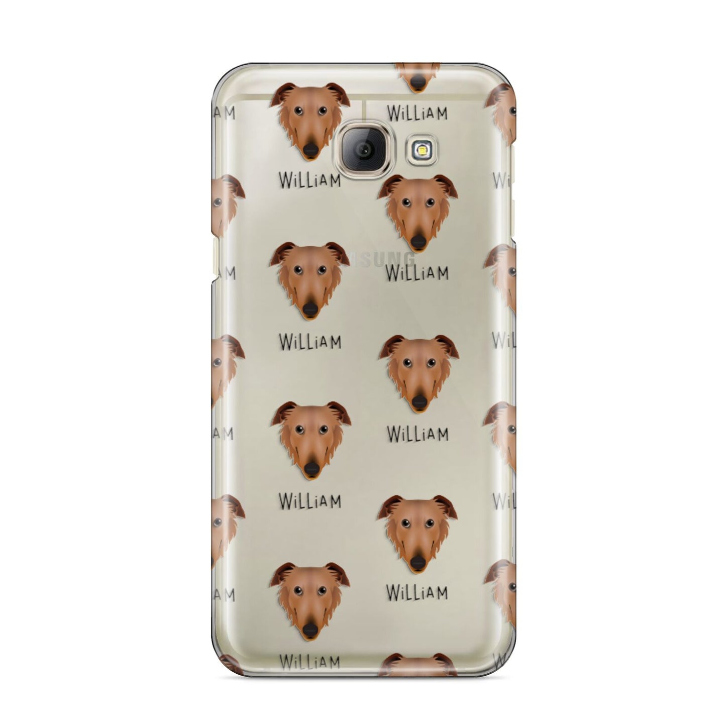 Borzoi Icon with Name Samsung Galaxy A8 2016 Case