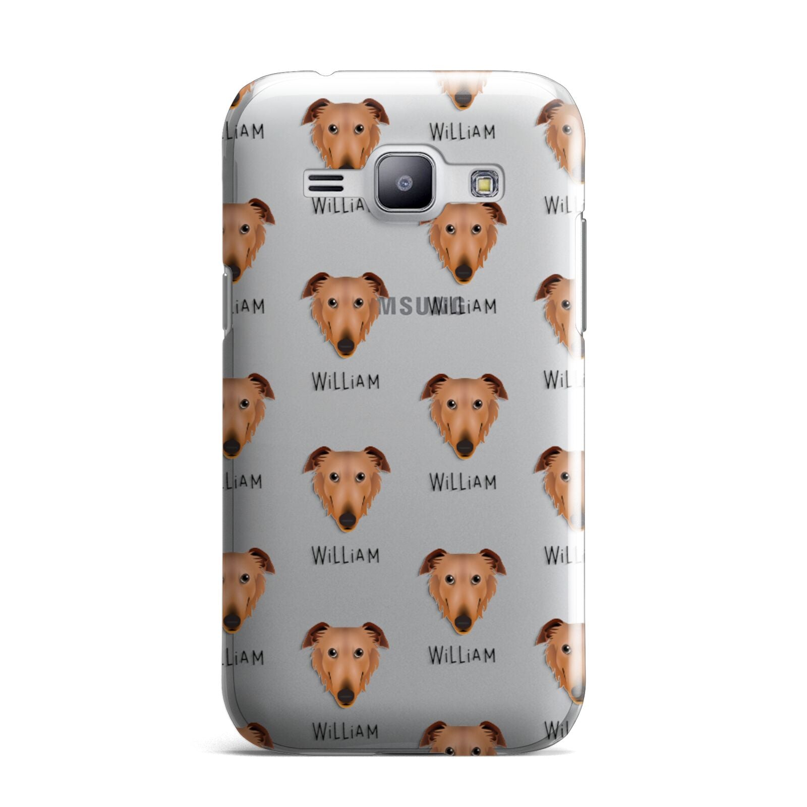 Borzoi Icon with Name Samsung Galaxy J1 2015 Case