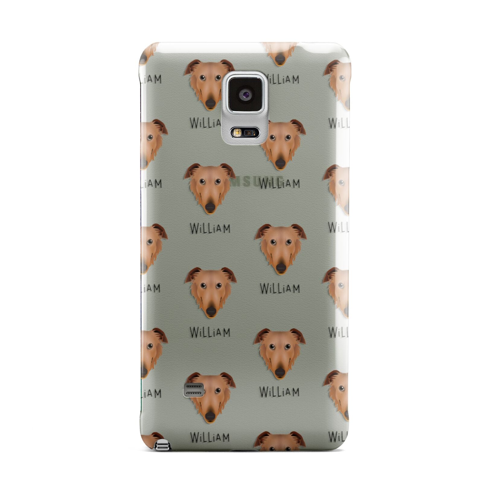 Borzoi Icon with Name Samsung Galaxy Note 4 Case