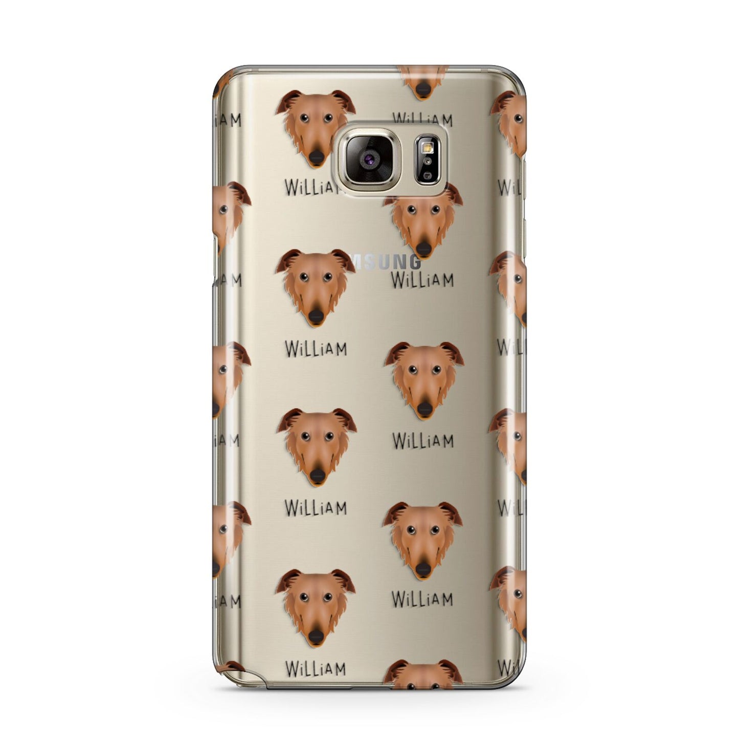 Borzoi Icon with Name Samsung Galaxy Note 5 Case