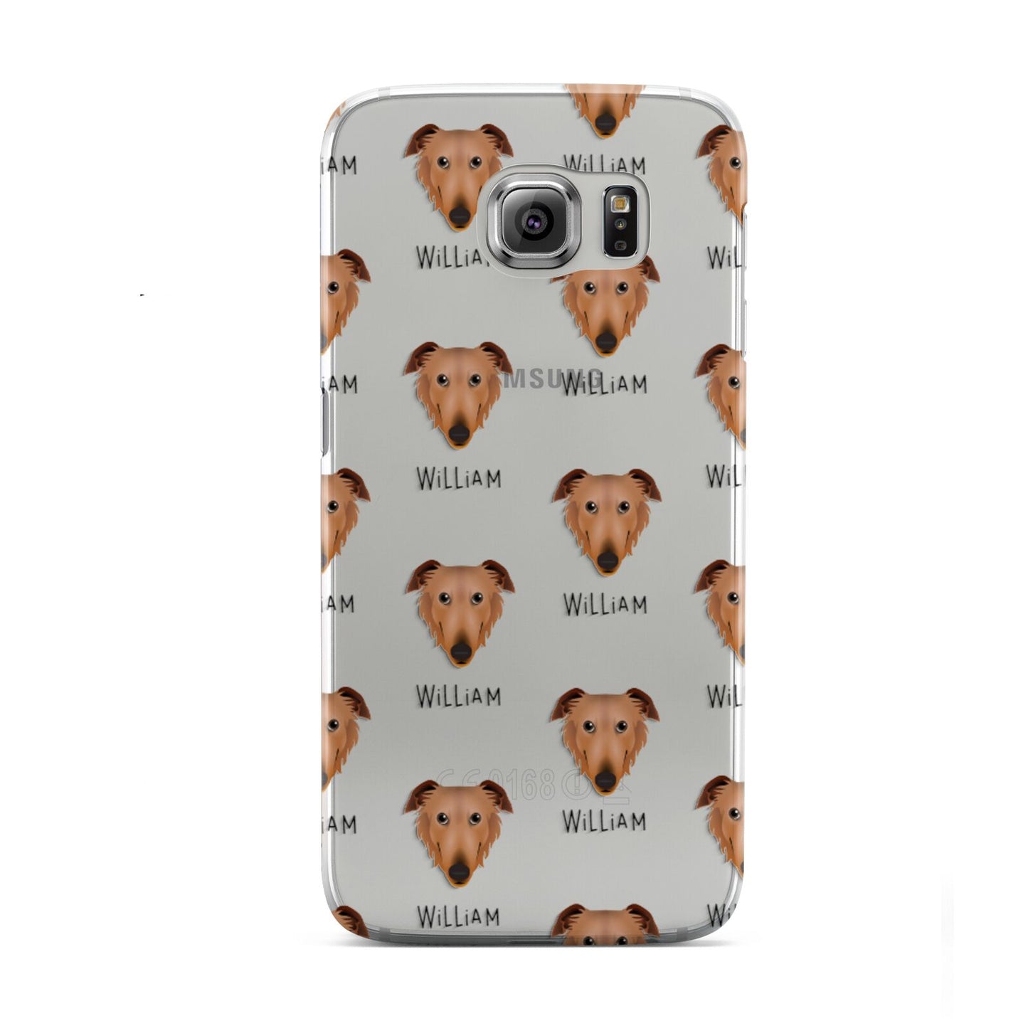 Borzoi Icon with Name Samsung Galaxy S6 Case