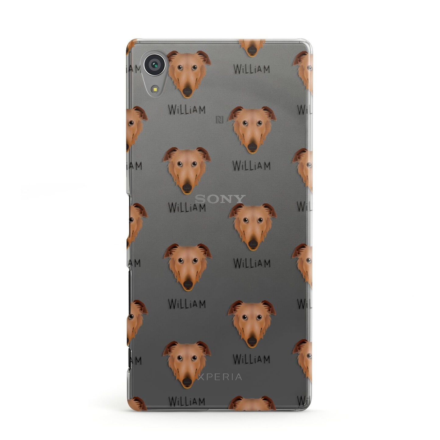 Borzoi Icon with Name Sony Xperia Case