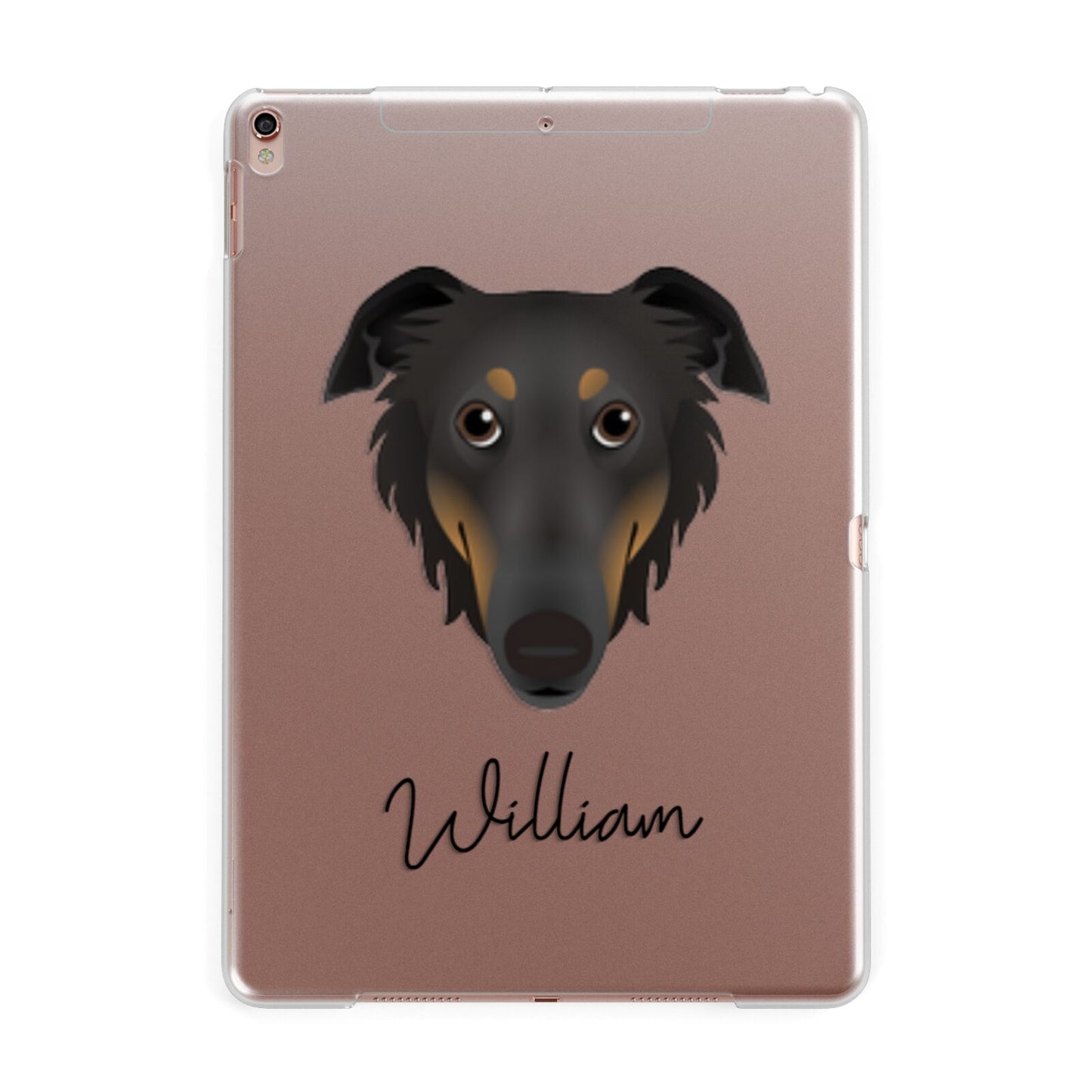 Borzoi Personalised Apple iPad Rose Gold Case