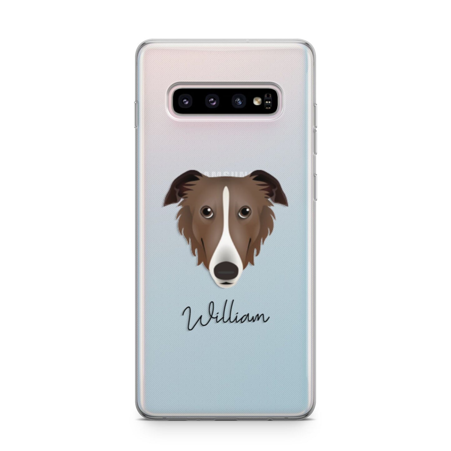 Borzoi Personalised Samsung Galaxy S10 Plus Case