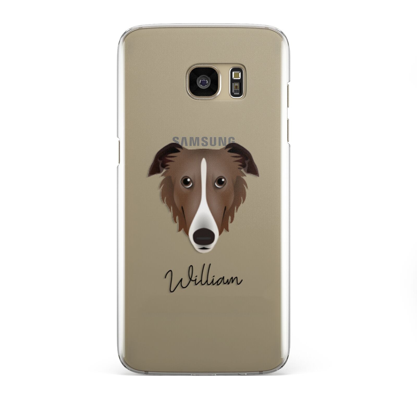 Borzoi Personalised Samsung Galaxy S7 Edge Case