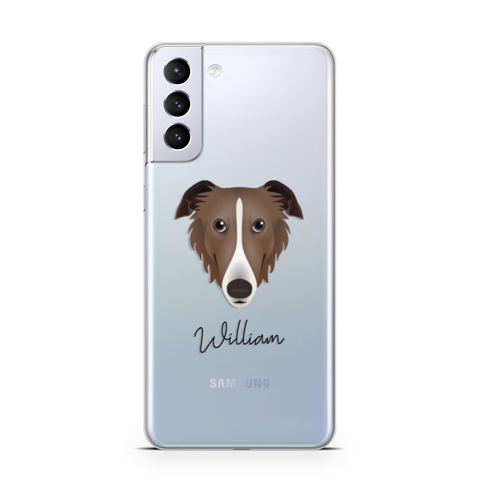 Borzoi Personalised Samsung S21 Plus Phone Case