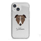 Borzoi Personalised iPhone 13 Mini TPU Impact Case with White Edges