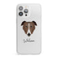 Borzoi Personalised iPhone 13 Pro Max Clear Bumper Case