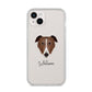 Borzoi Personalised iPhone 14 Plus Clear Tough Case Starlight