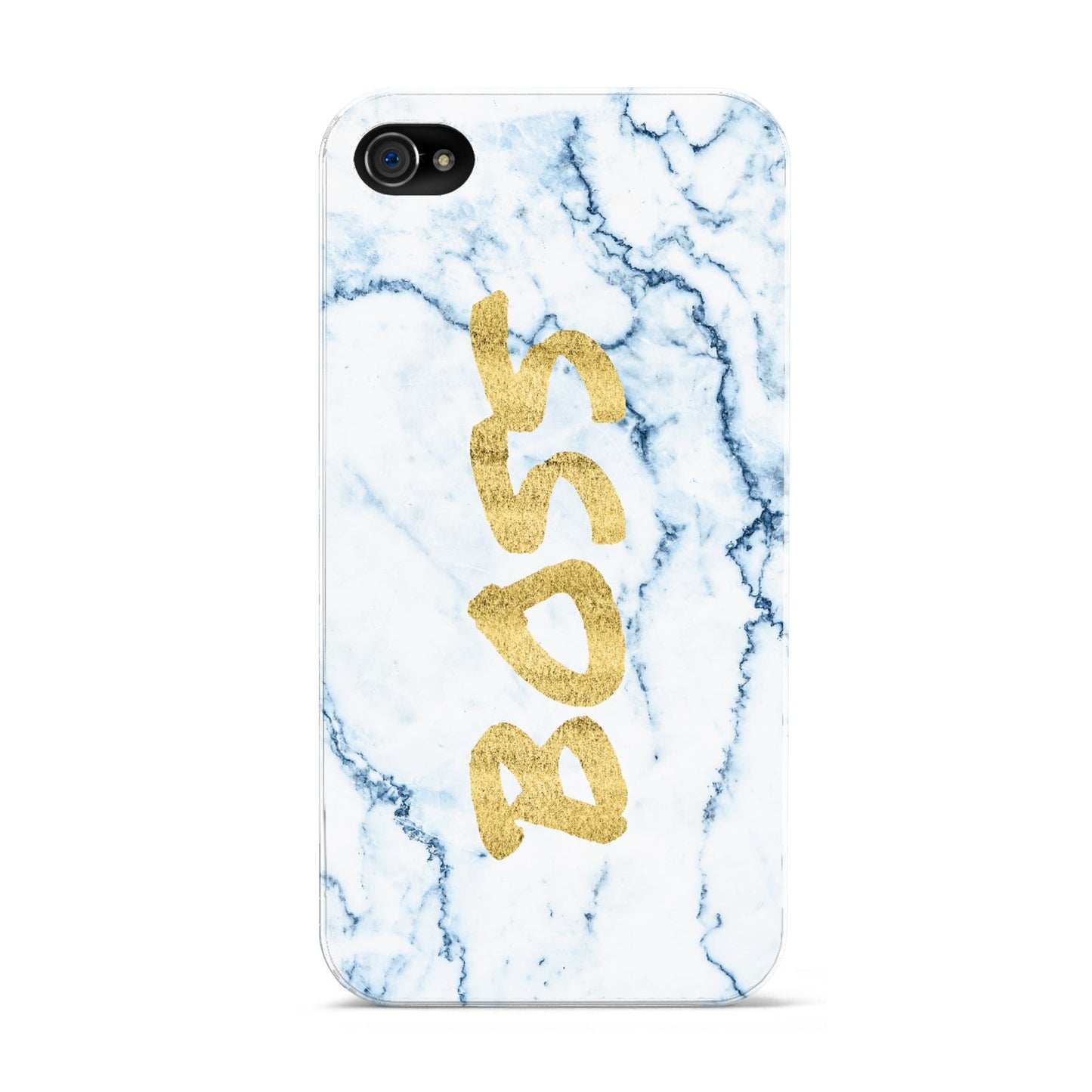 Boss Gold Blue Marble Effect Apple iPhone 4s Case