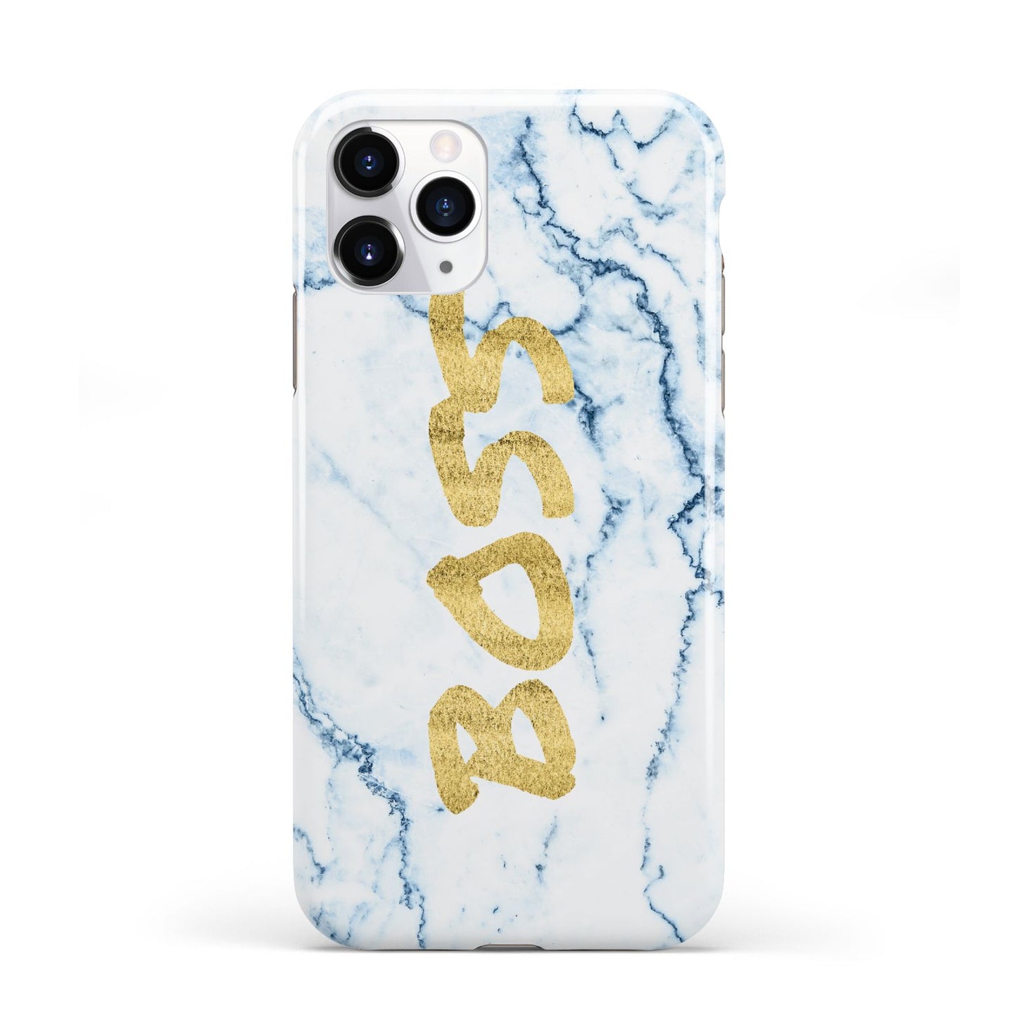 Boss Gold Blue Marble Effect iPhone 11 Pro 3D Tough Case