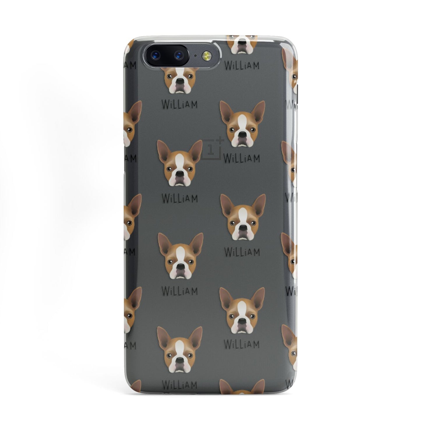Boston Terrier Icon with Name OnePlus Case