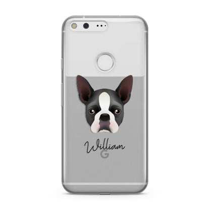 Boston Terrier Personalised Google Pixel Case