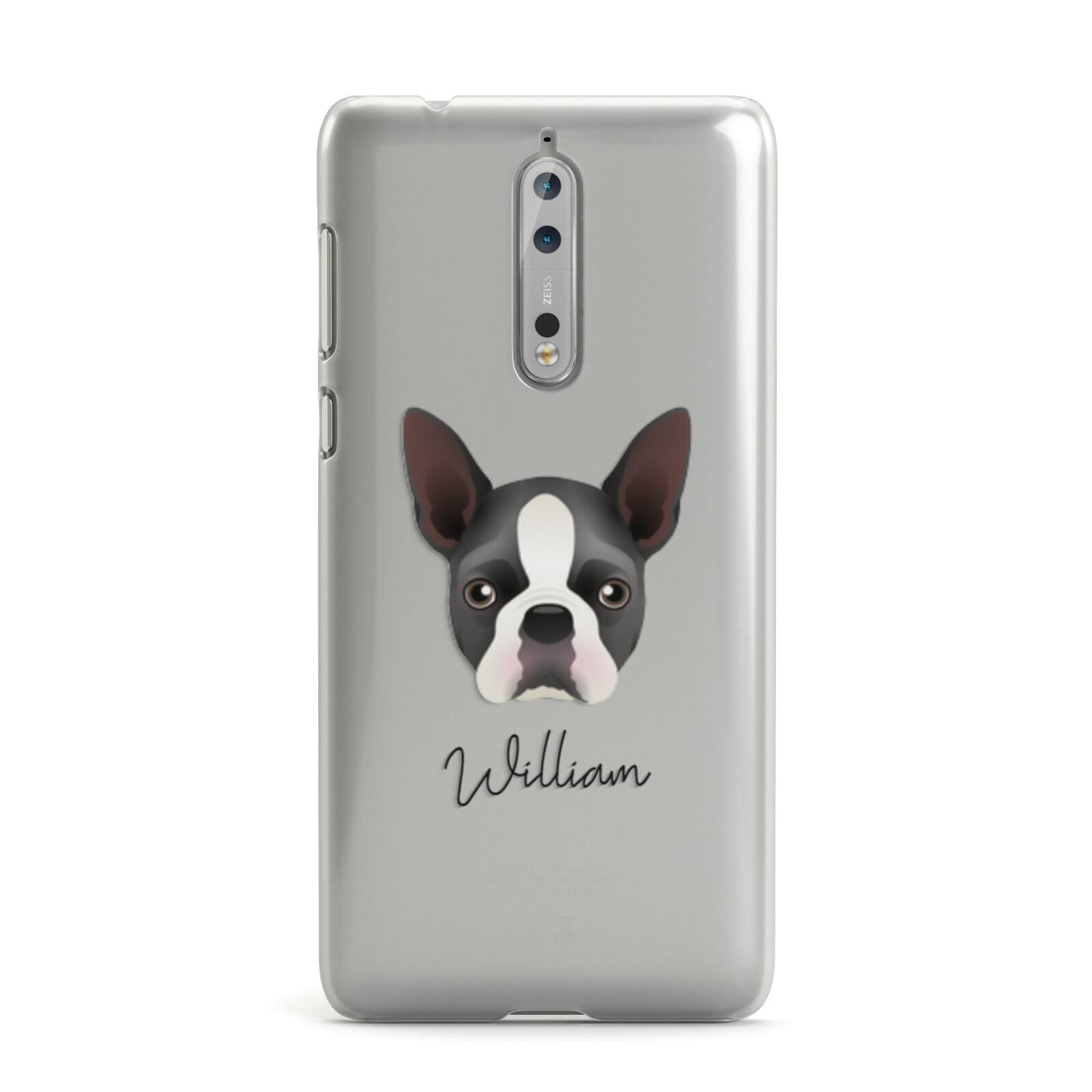 Boston Terrier Personalised Nokia Case