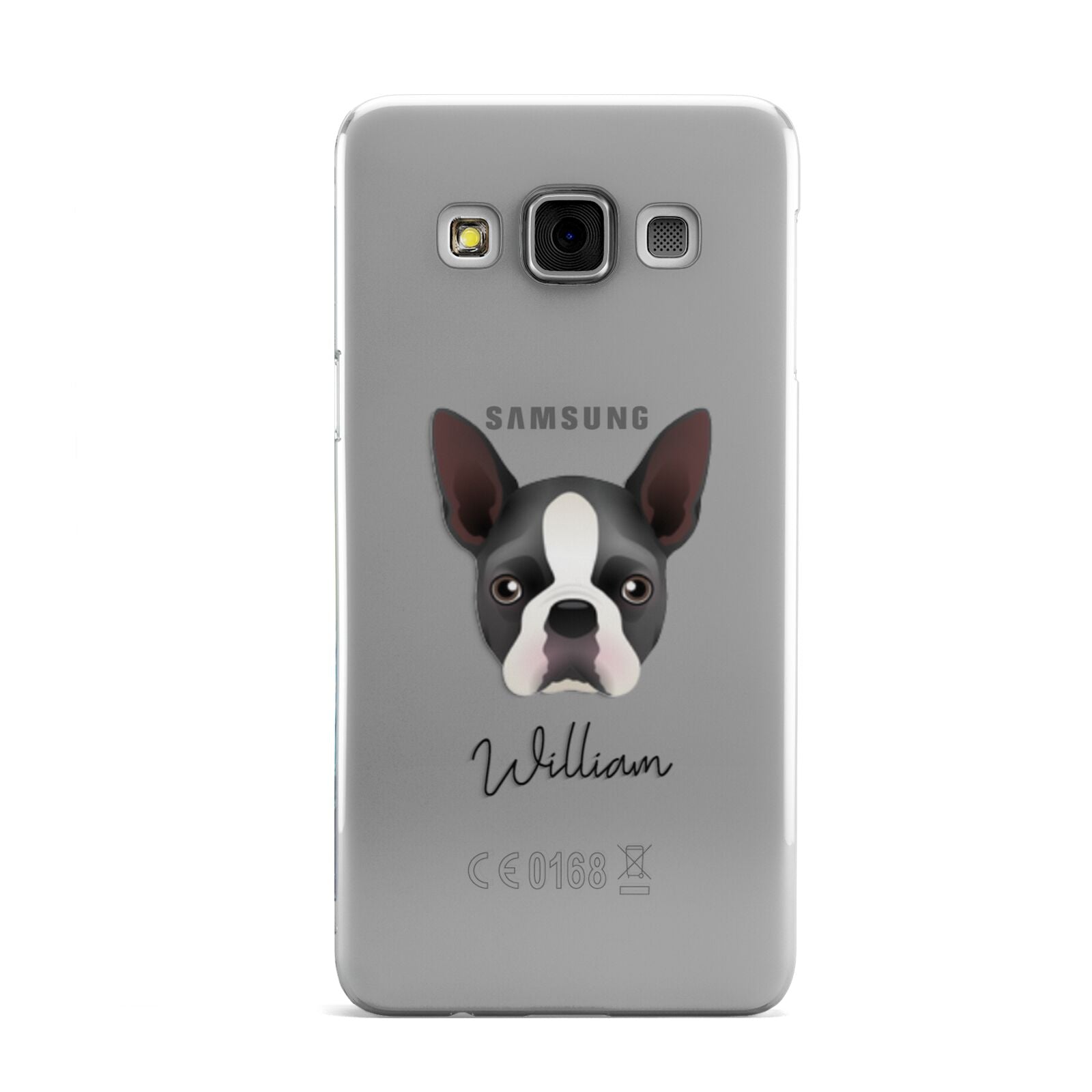 Boston Terrier Personalised Samsung Galaxy A3 Case