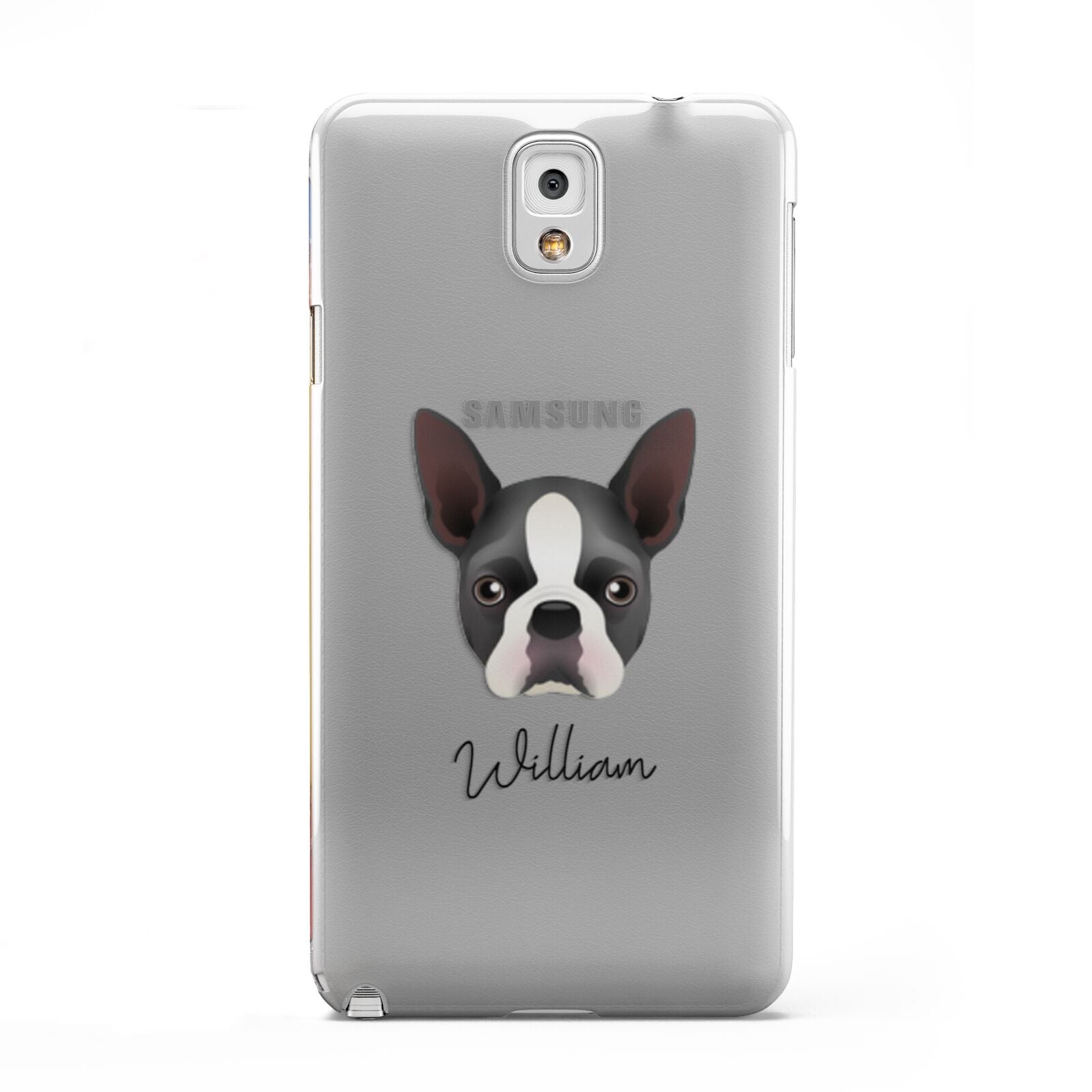 Boston Terrier Personalised Samsung Galaxy Note 3 Case