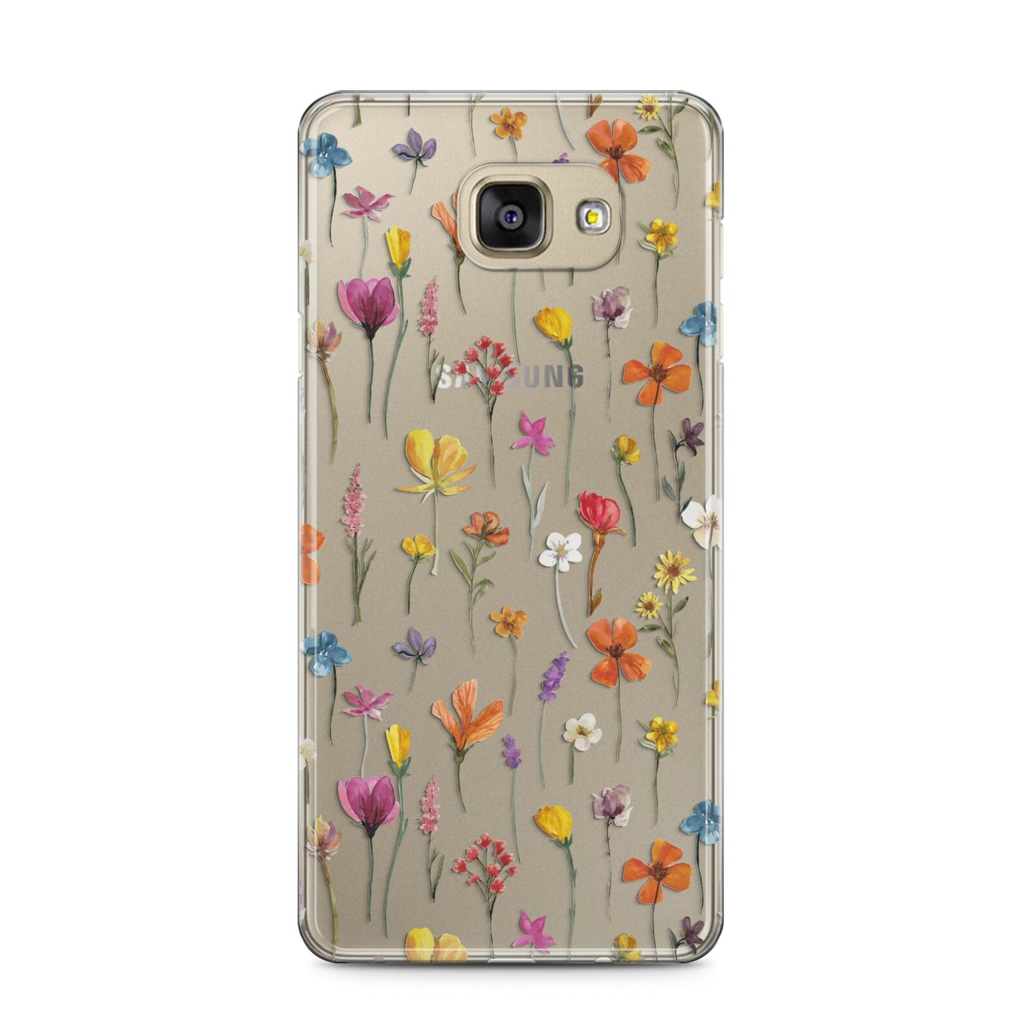 Botanical Floral Samsung Galaxy A5 2016 Case on gold phone