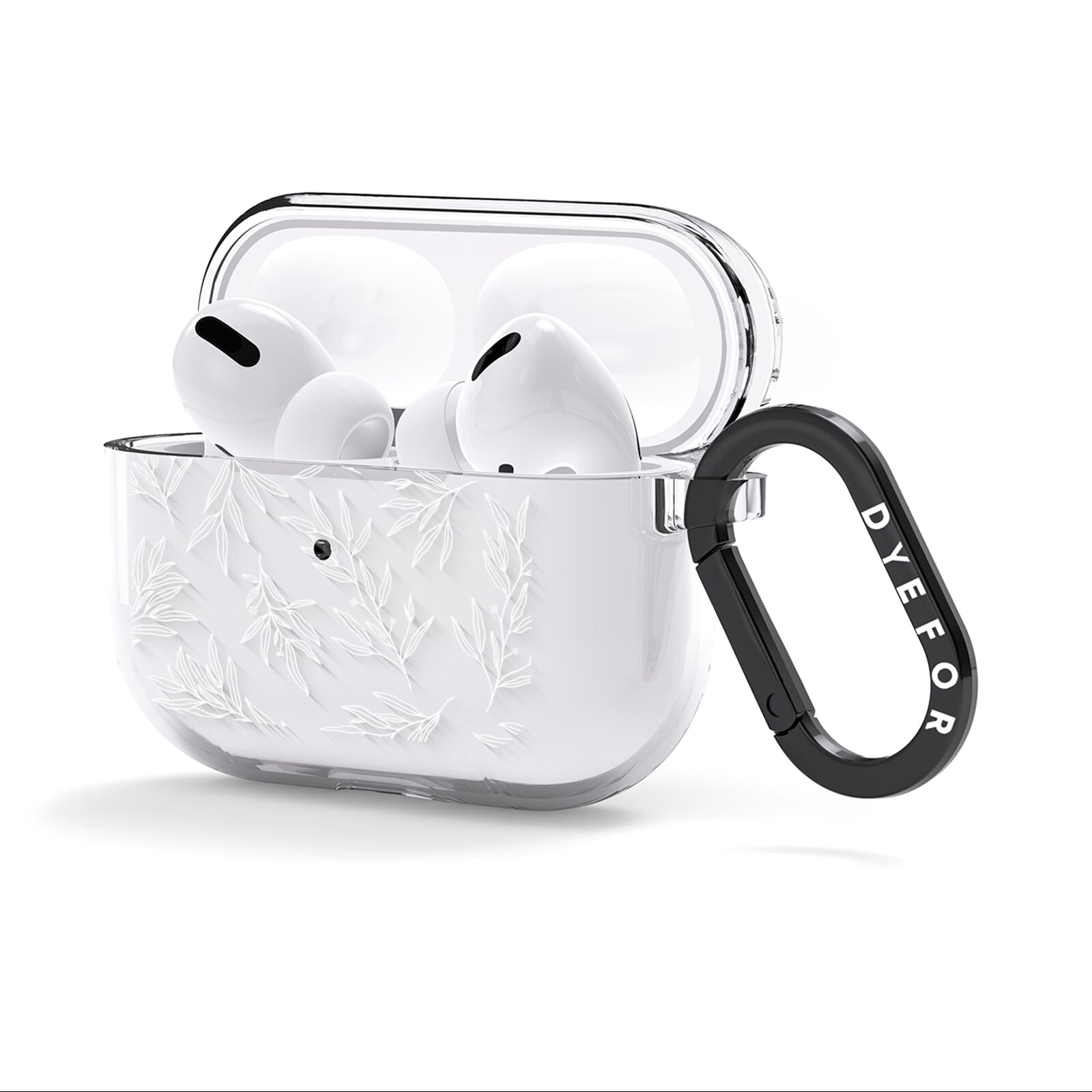 Botanical Leaf AirPods Clear Case 3rd Gen Side Image