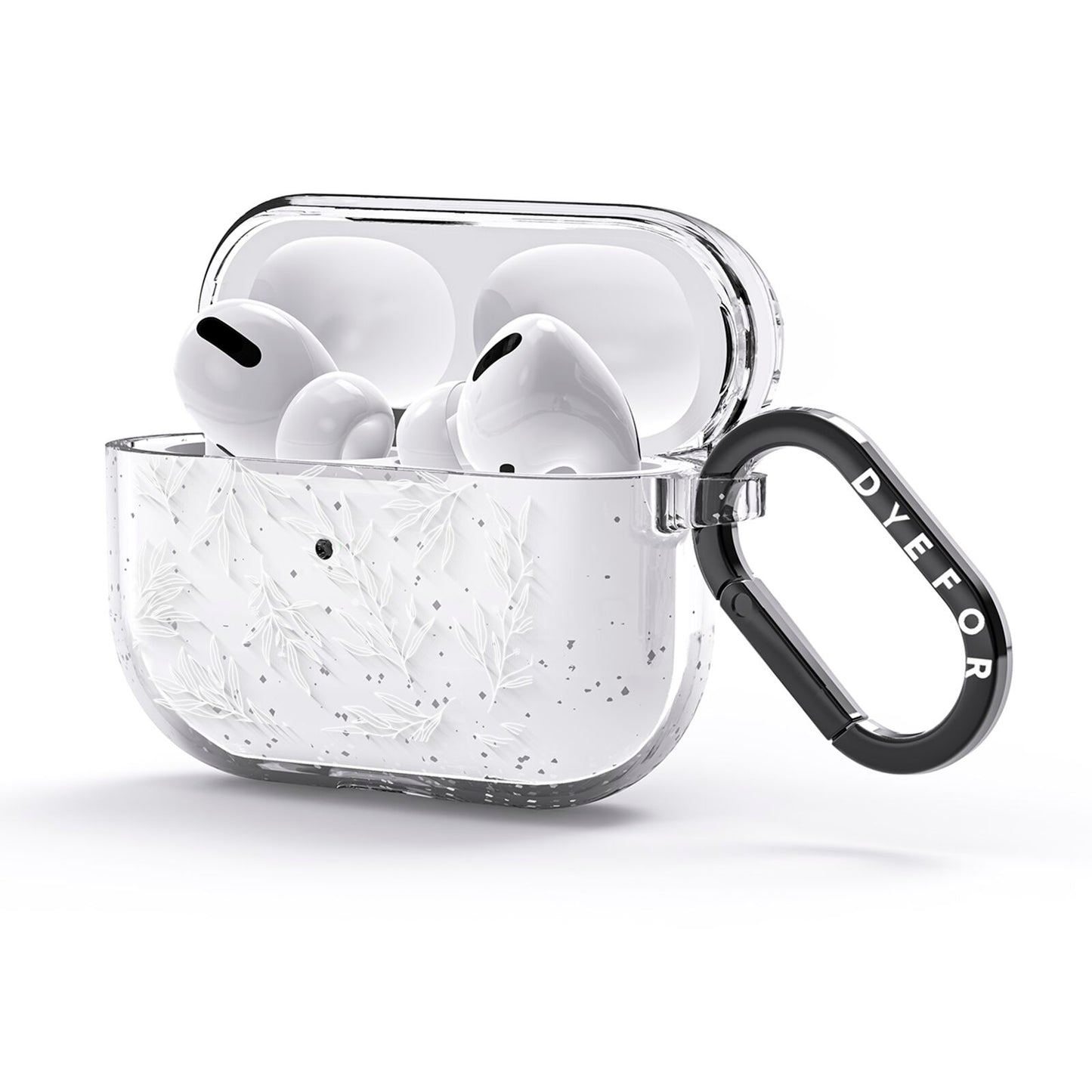 Botanical Leaf AirPods Glitter Case 3rd Gen Side Image