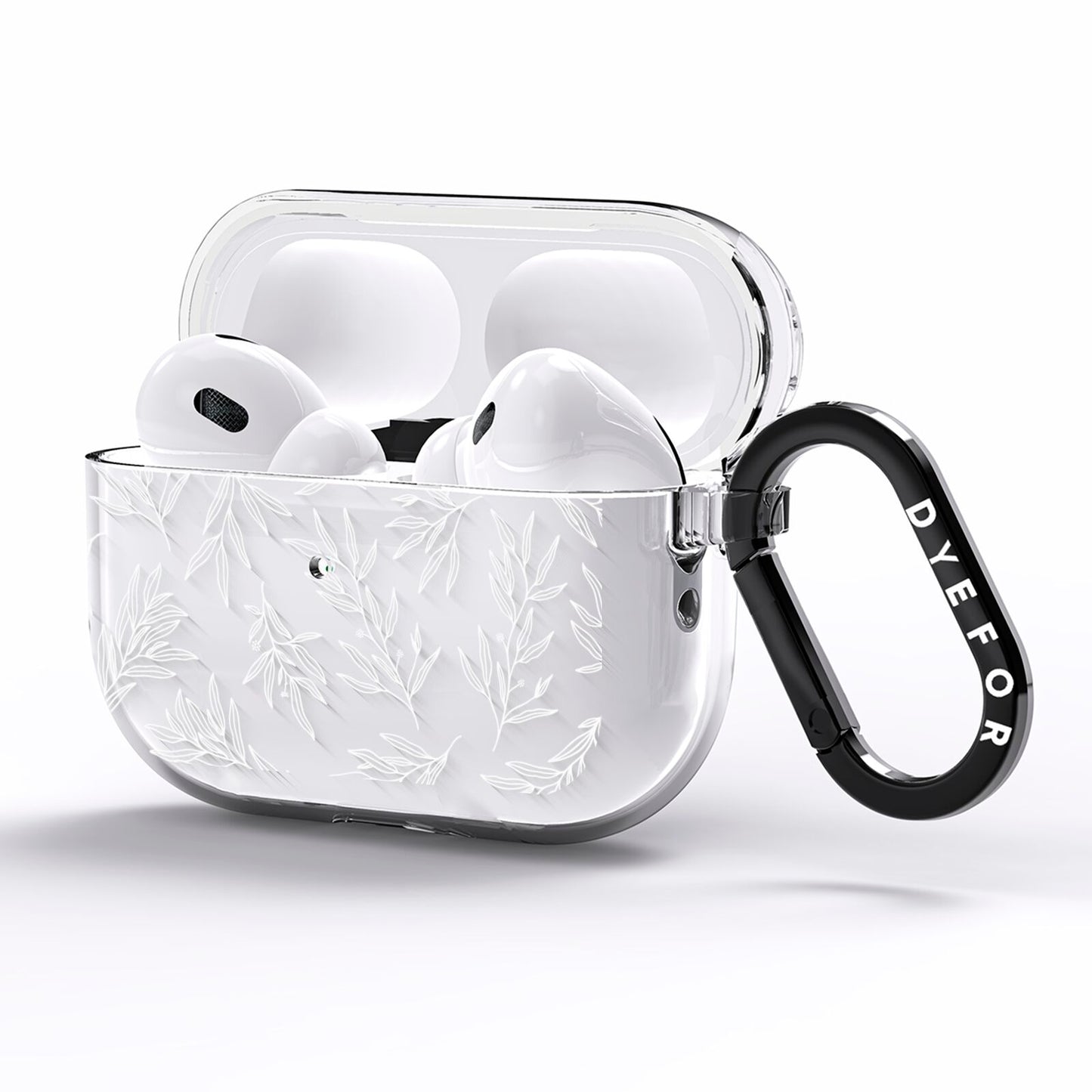 Botanical Leaf AirPods Pro Clear Case Side Image