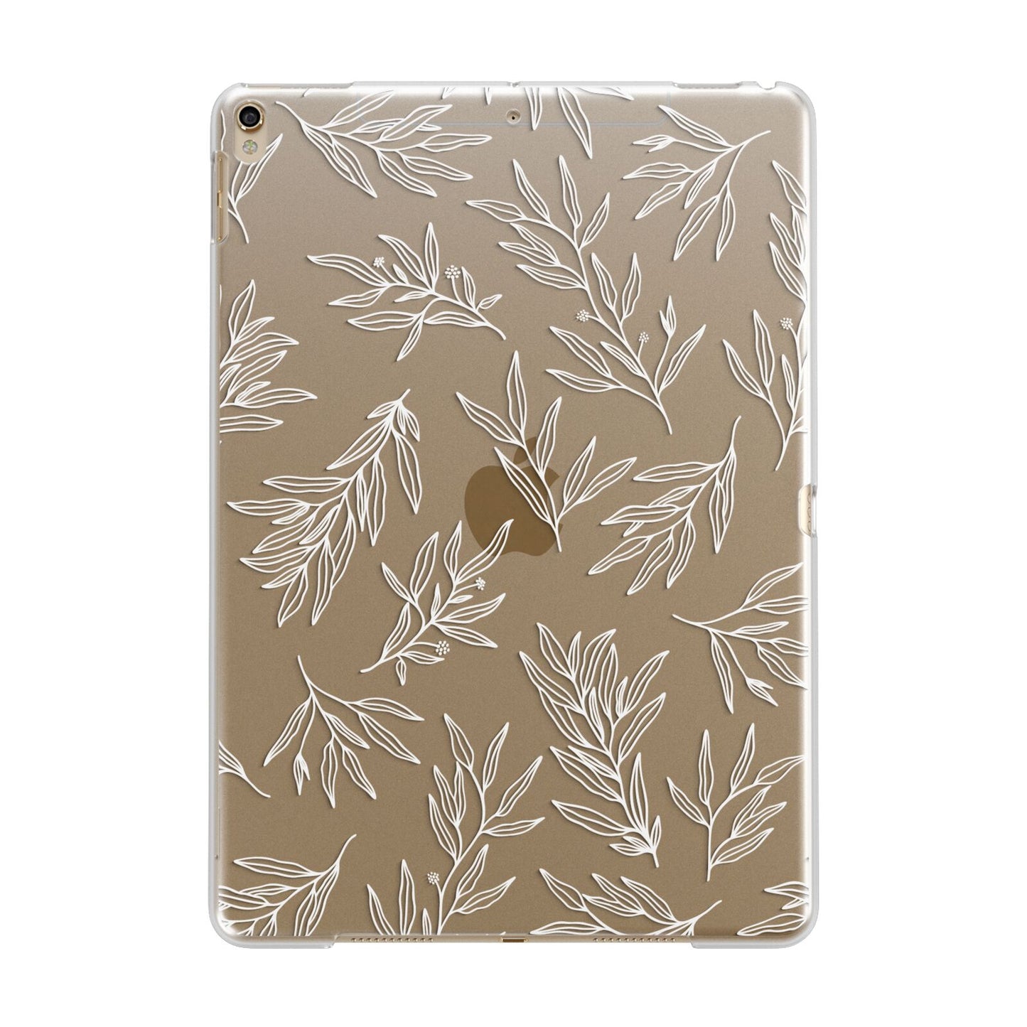 Botanical Leaf Apple iPad Gold Case