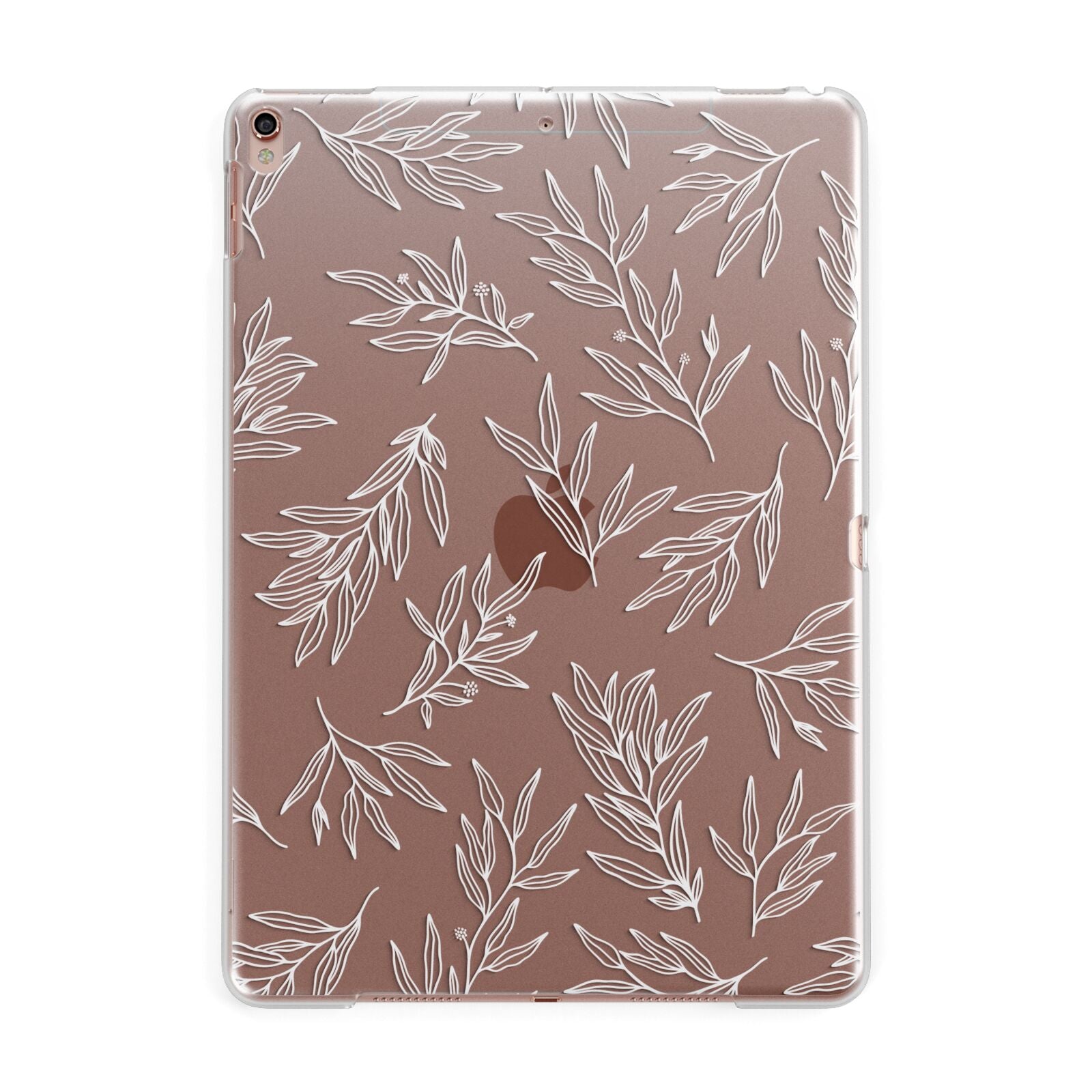 Botanical Leaf Apple iPad Rose Gold Case