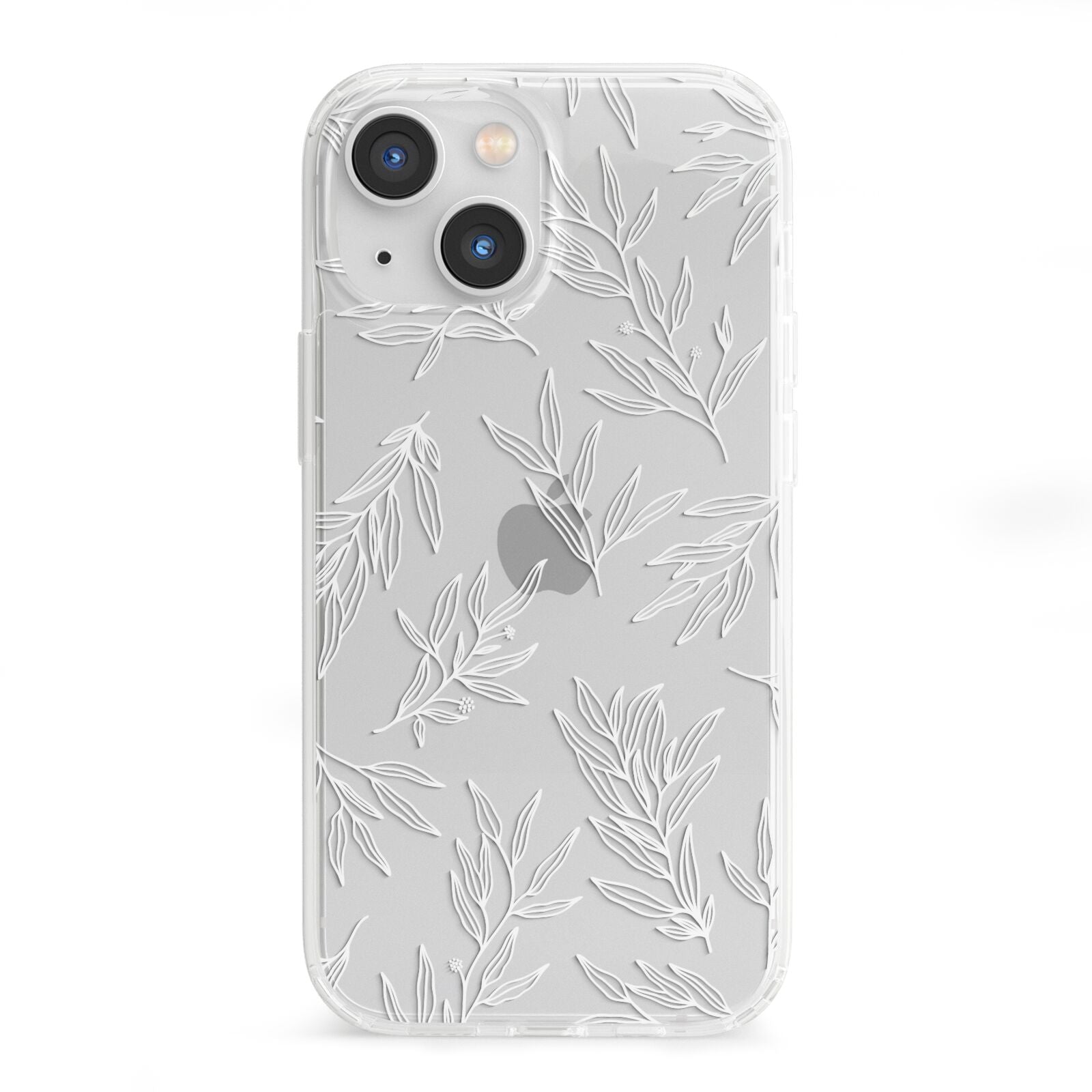 Botanical Leaf iPhone 13 Mini Clear Bumper Case