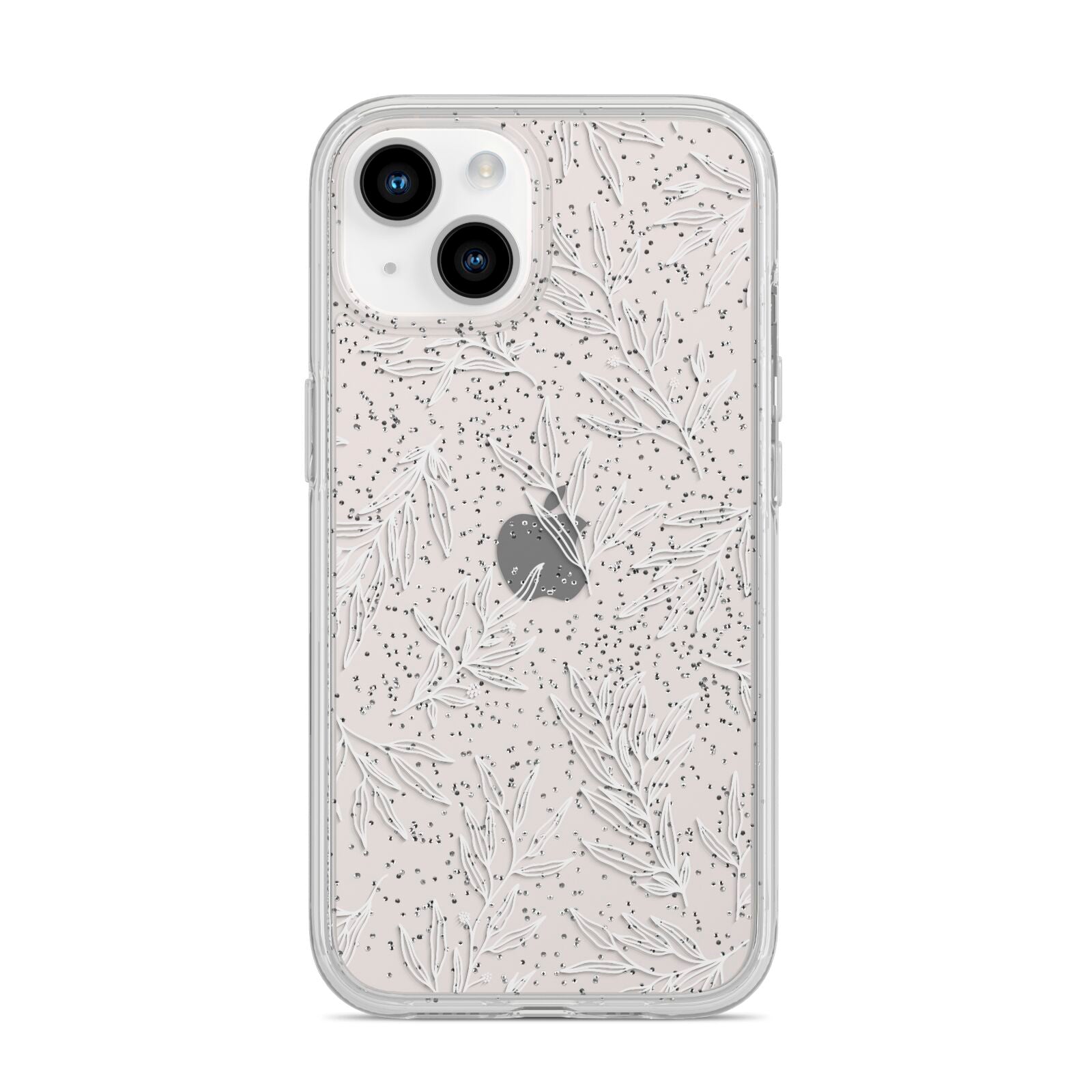 Botanical Leaf iPhone 14 Glitter Tough Case Starlight