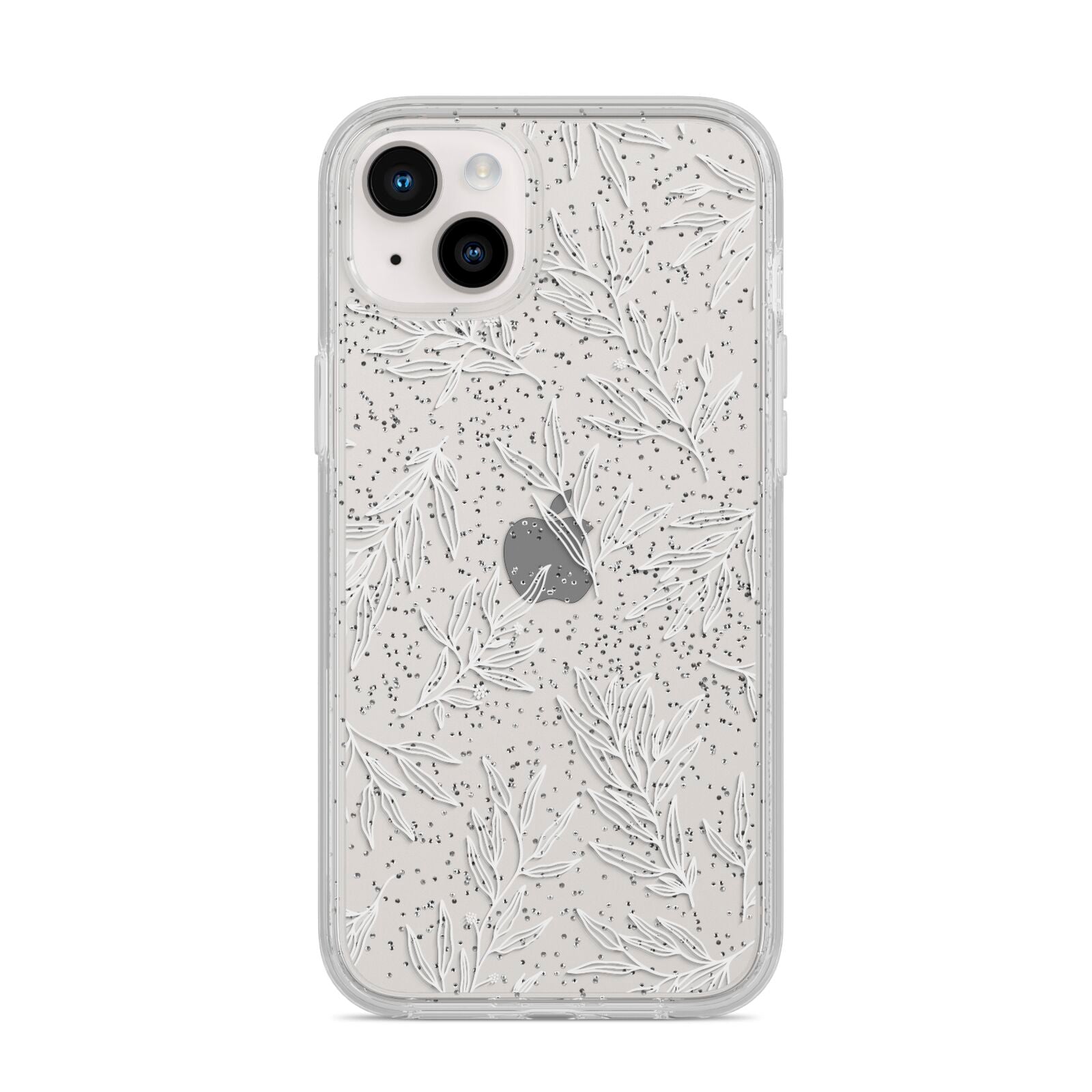 Botanical Leaf iPhone 14 Plus Glitter Tough Case Starlight