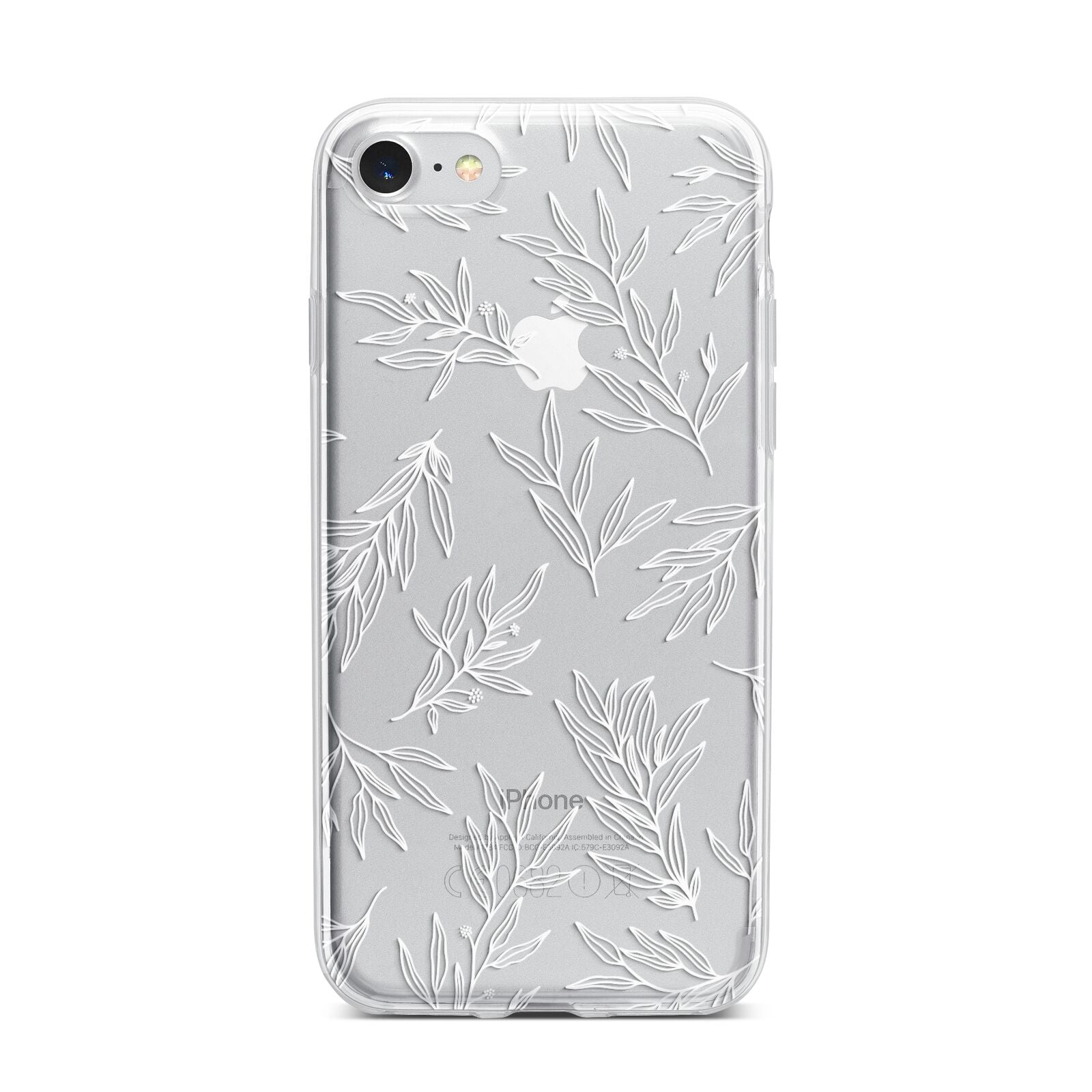 Botanical Leaf iPhone 7 Bumper Case on Silver iPhone