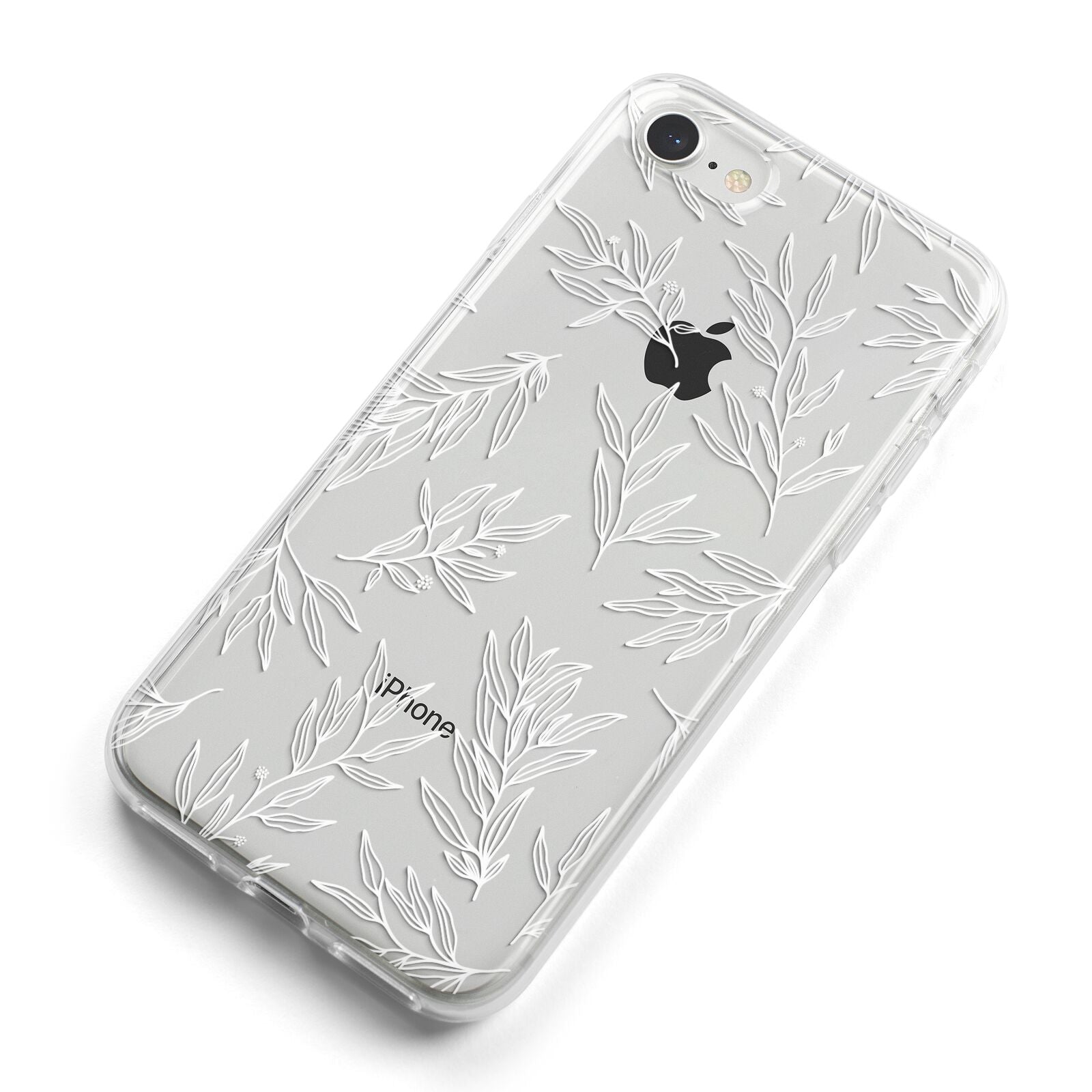 Botanical Leaf iPhone 8 Bumper Case on Silver iPhone Alternative Image