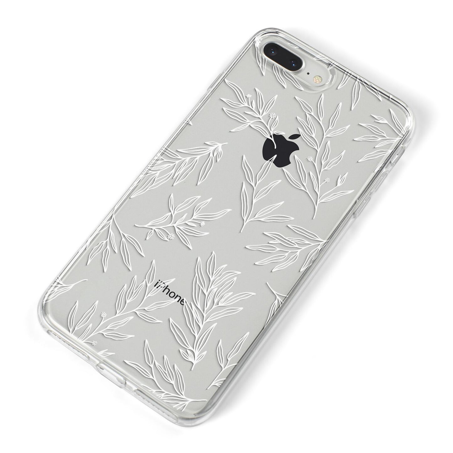 Botanical Leaf iPhone 8 Plus Bumper Case on Silver iPhone Alternative Image