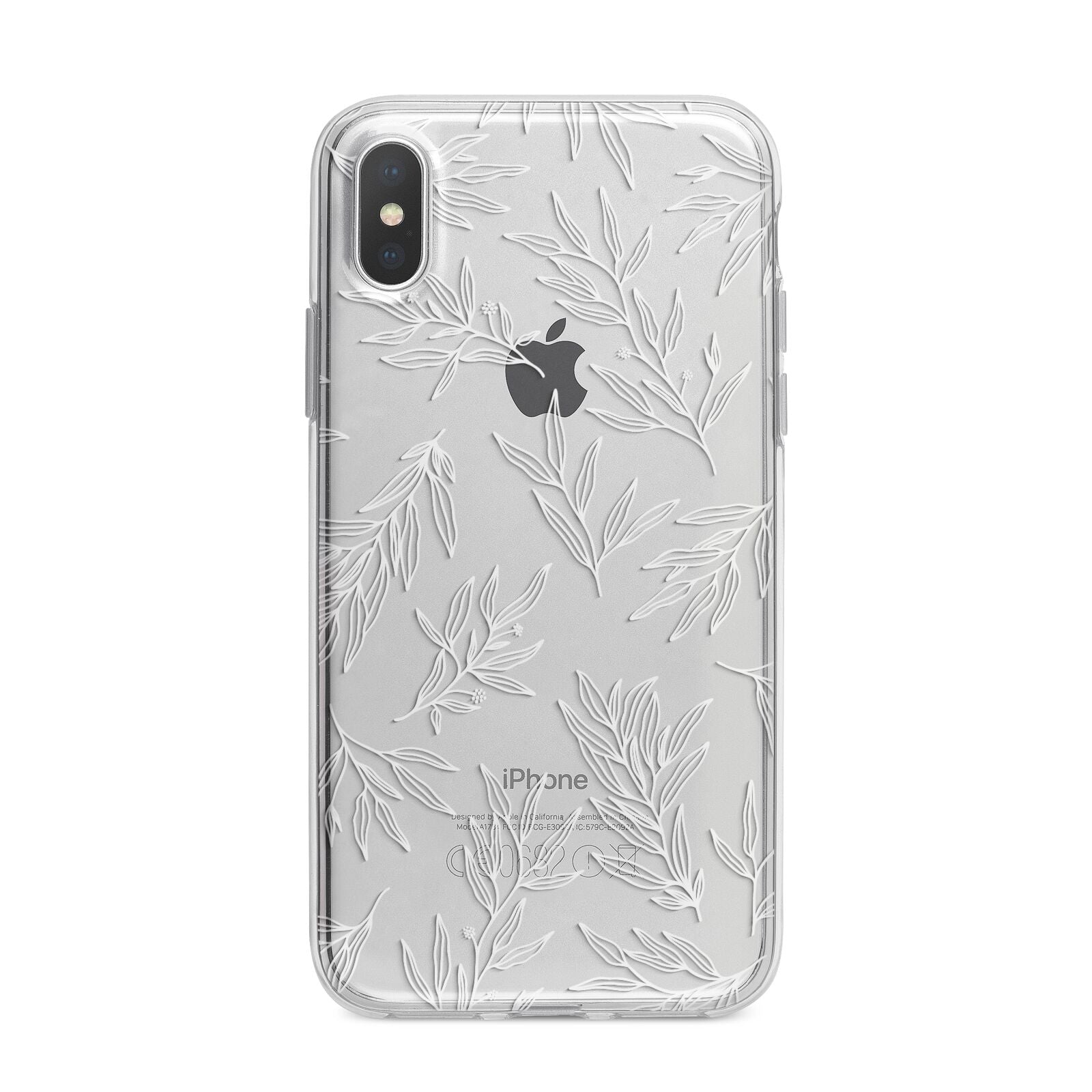 Botanical Leaf iPhone X Bumper Case on Silver iPhone Alternative Image 1