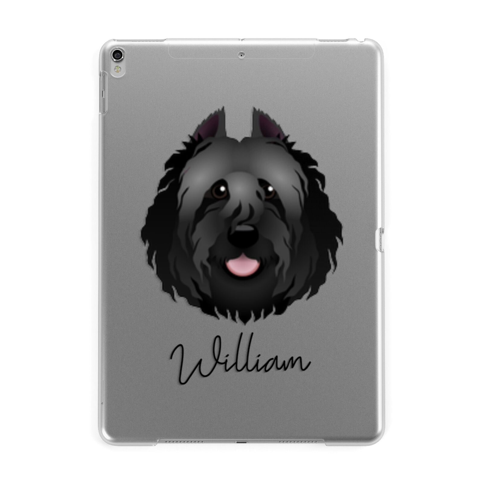 Bouvier Des Flandres Personalised Apple iPad Silver Case